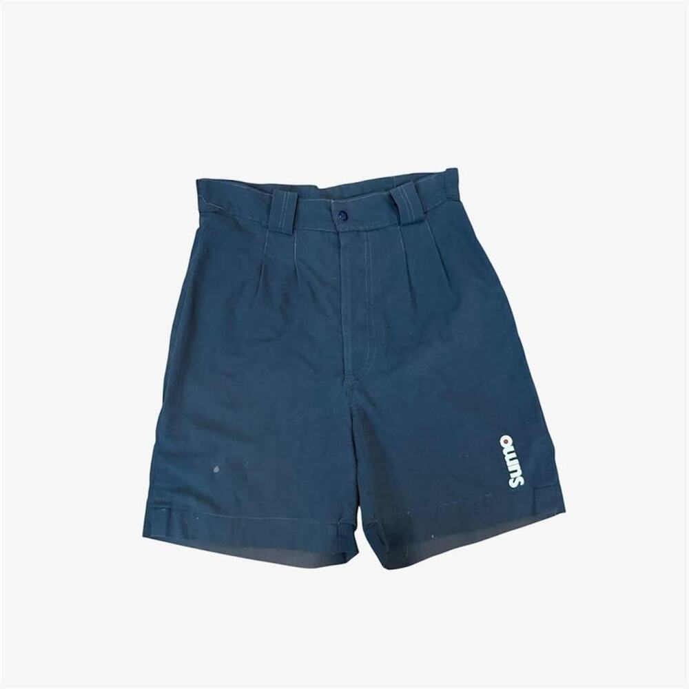 Argentinian vintage high waisted tailored blue shorts “sumo” - fits like 0/XS